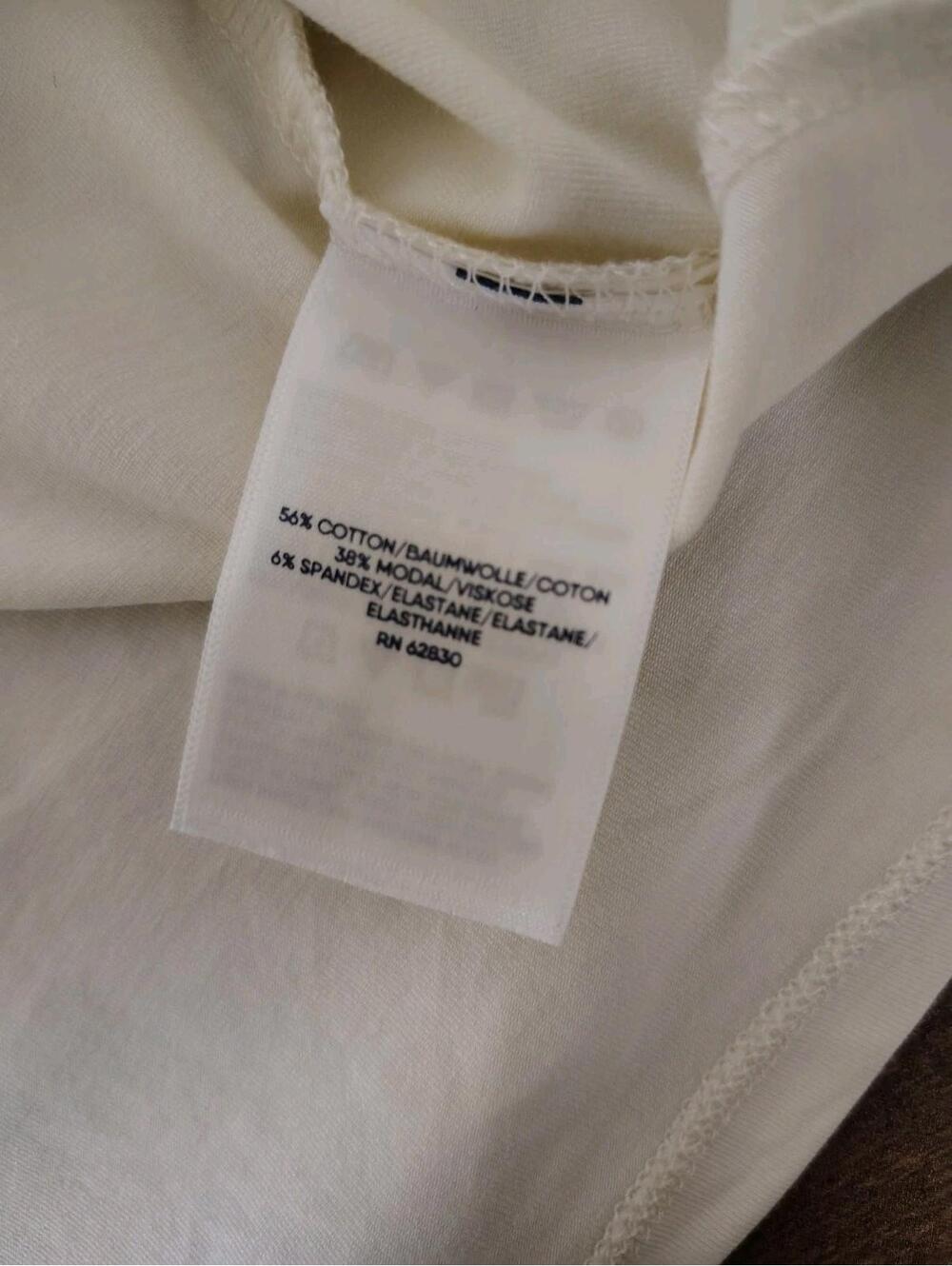 Lands End NWT Women's Top 3/4 Sleeves Ivory  Lightweight Lattice Size 2XL Plus - Picture 7 of 9